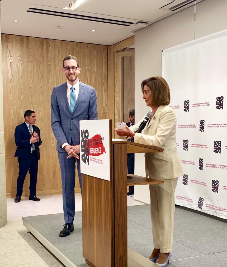 Senator Wiener with Nancy Pelosi